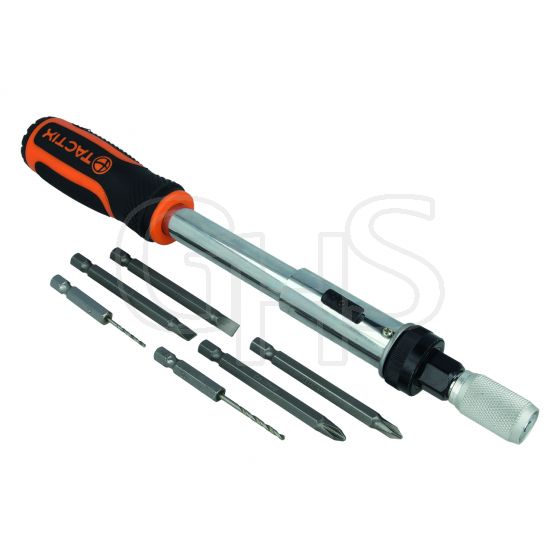 Genuine Tactix Spin Force Drill Driver Set (7 Piece)