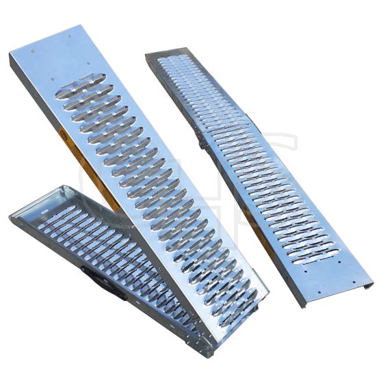 Steel Foldable Ramps (190cm x 25cm) - Max Weight 450kg (combined)