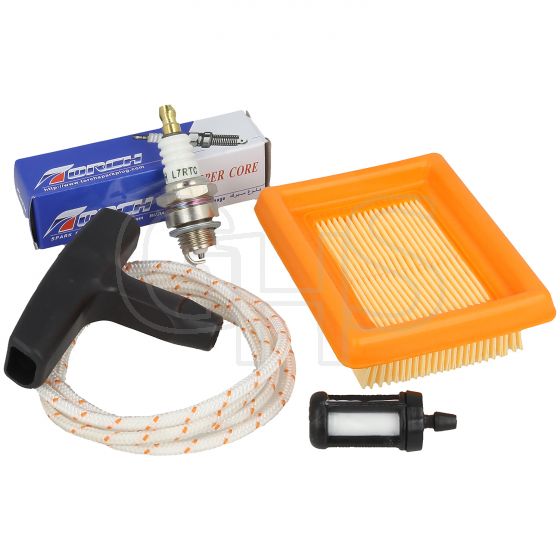 Stihl FS200, FS250 Service Kit (Filters, Plug, Starter Handle & Rope)
