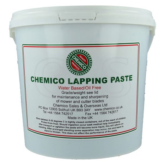 Genuine Chemico Back Lapping Paste 80 Grit Coarse, 2.5kg Tub