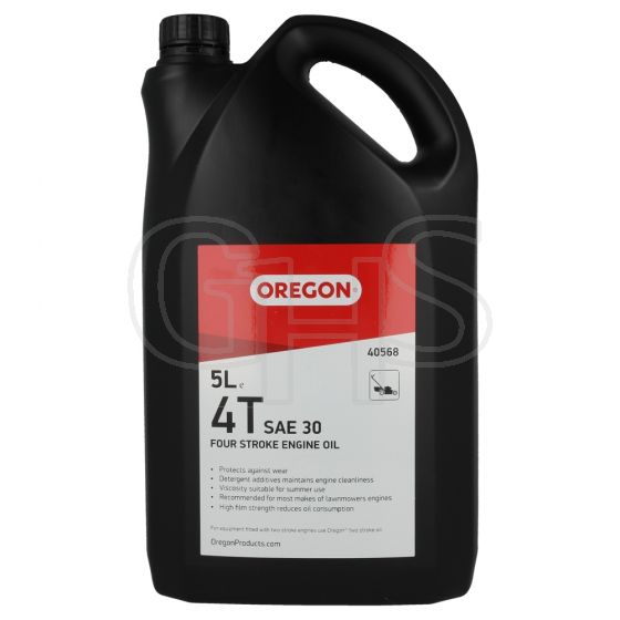 Genuine Oregon SAE 30 4-Stroke Engine Oil, 5 Litres - 40568