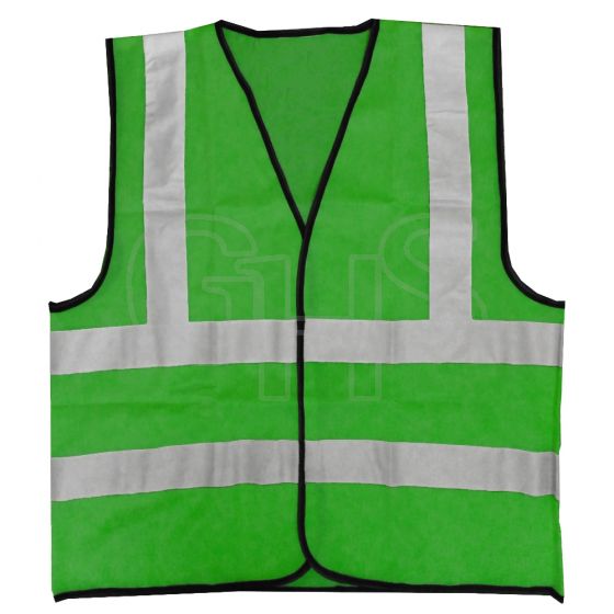 High-Visibility Green Waistcoat - Size Large