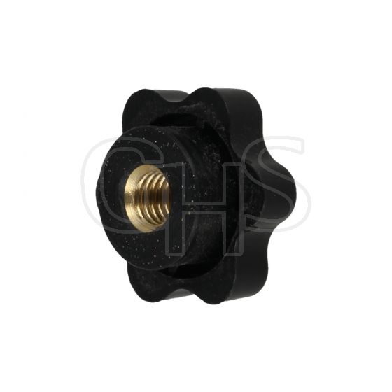 Lawnmower Handle Knob (6mm, 6 Point Star)