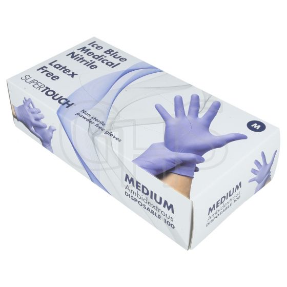 Medium Nitrile Gloves Powderfree, Box of 100