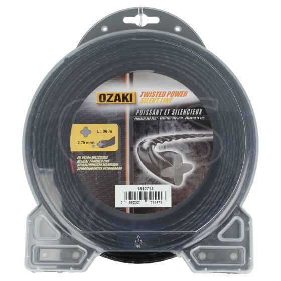 Genuine Ozaki 2.7mm x 36m Strimmer Line (Twisted)