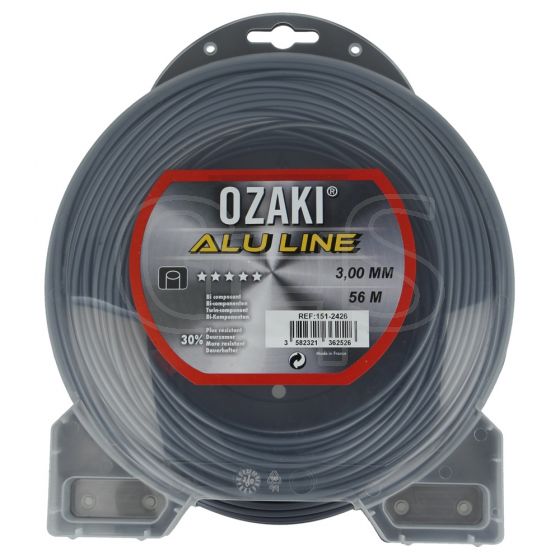 Genuine Ozaki Alu 3.0mm x 56m Strimmer Line (Round)