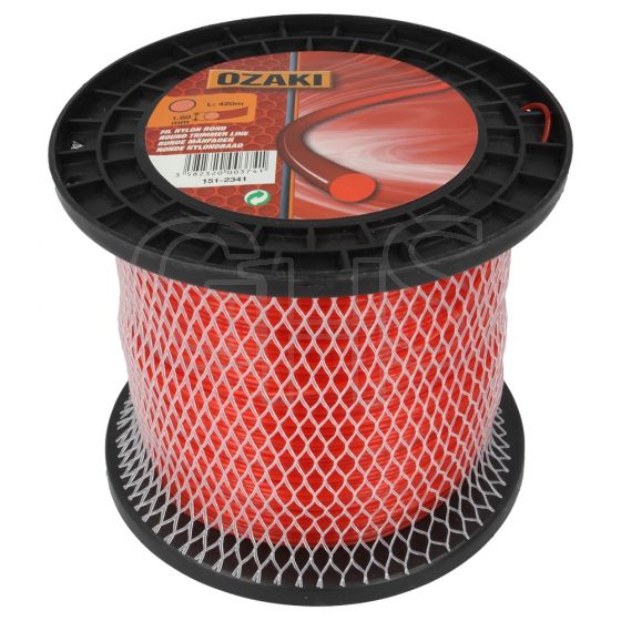 Genuine Ozaki 1.6mm x 420m Strimmer Line (Round)