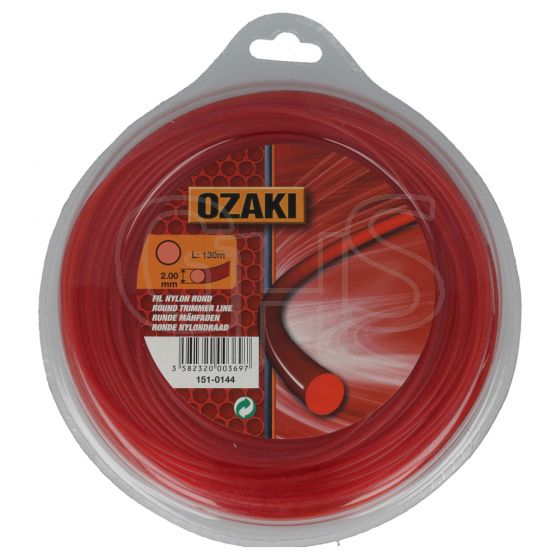 Genuine Ozaki 2.0mm x 130m Strimmer Line (Round)