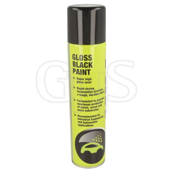 Genuine Fixt Black Gloss Spray Paint, 400ml Aerosol - FX081231