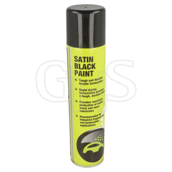 Genuine Fixt Black Satin Spray Paint, 400ml Aerosol - FX081230