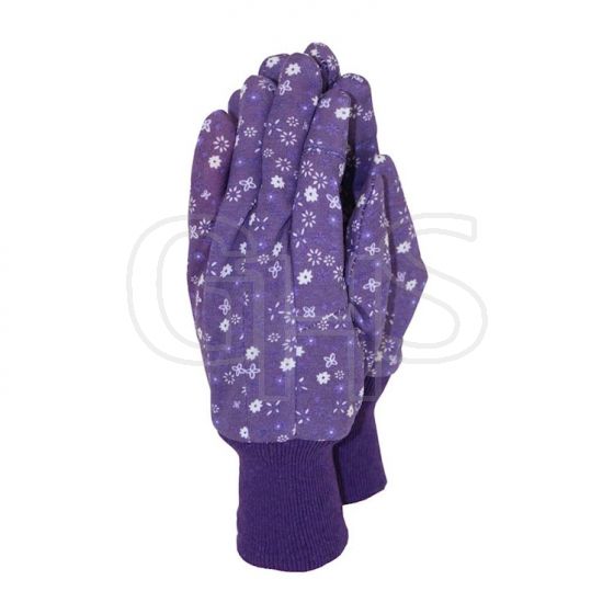 Town & Country Original Cotton Grip Gloves Purple Medium - TGL207