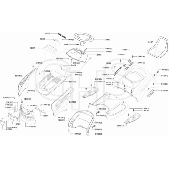 AL-KO Powerline RT20-102 HDE - 118303 - Body Work And Seat