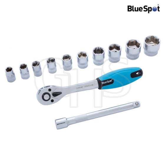 BlueSpot Socket Set of 12 Metric 3/8in Drive - 1502