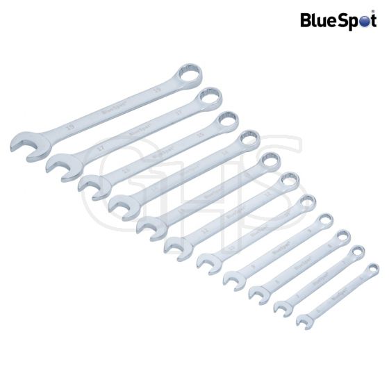 BlueSpot Combination Spanner Set of 11 Metric 6 to 19mm - 4111
