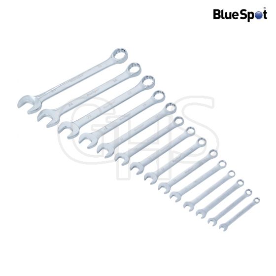 BlueSpot Combination Spanner Set of 14 Metric 6 to 26mm - 4125