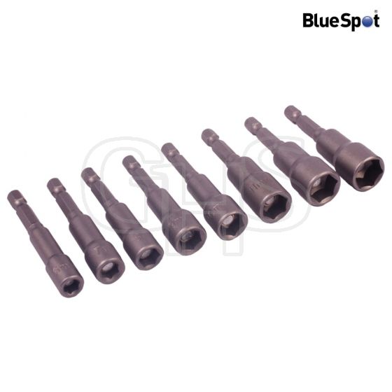 BlueSpot Magnetic Nut Driver Set of 8 1/4In - 14107