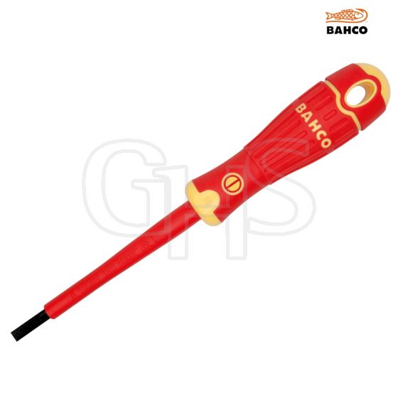 Bahco BAHCOFIT Insulated Screwdriver Slotted Tip 3 x 0.5 x 100mm - B196.030.100