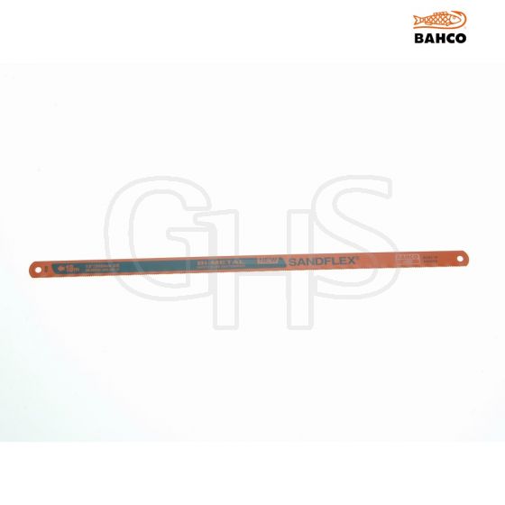 Bahco 3906 Sandflex Hacksaw Blades 300mm (12in) x 18tpi Pack 10 - 3906-300-18-10P