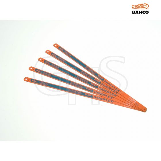 Bahco 3906 Sandflex Hacksaw Blades 300mm (12in) x 24tpi Pack 5 - 3906-300-24-5P