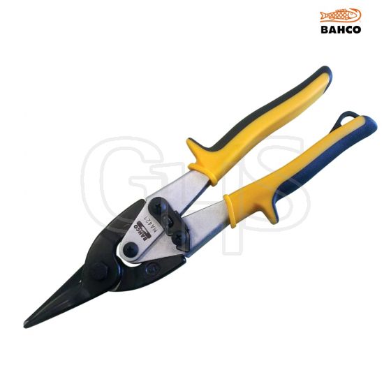 Bahco MA421 Yellow/Blue Aviation Compound Snip Straight Cut 250mm - MA421
