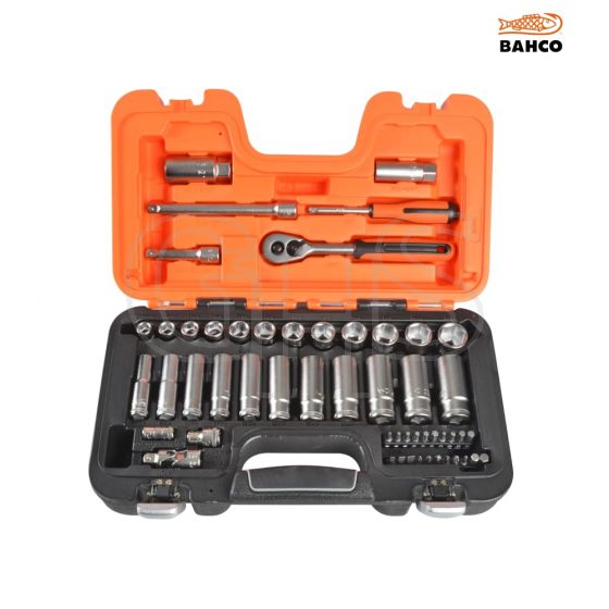 Bahco S330L Socket Set of 53 Metric 1/4in & 3/8in Deep Drive - S330L