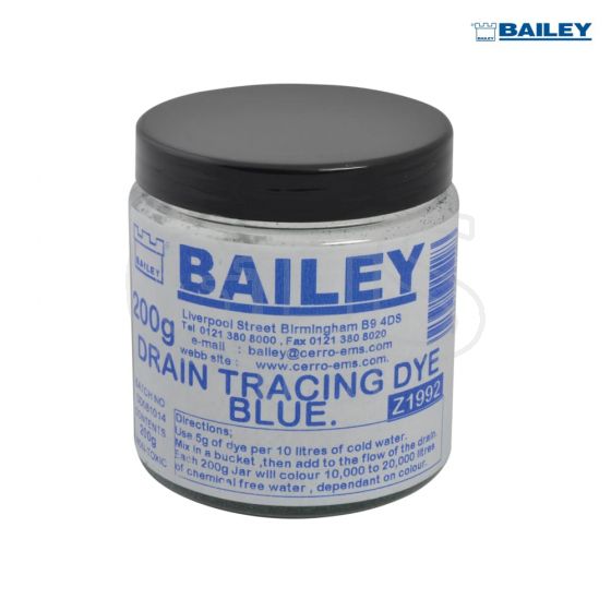 Bailey Drain Tracing Dye - Blue - 1992