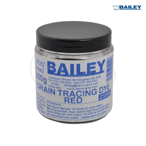 Bailey Drain Tracing Dye - Red - 3590