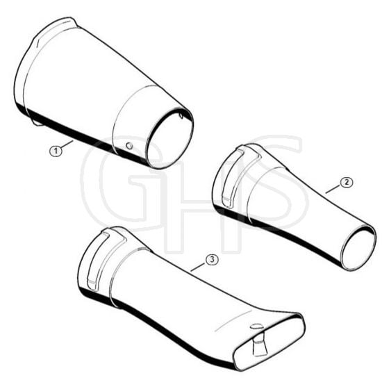 Genuine Stihl BG-KM / B - Blower tube