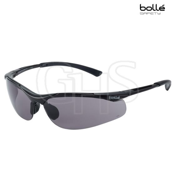 Bolle Safety Contour Safety Glasses - Smoke - CONTPSF