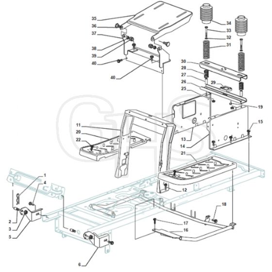 Cobra BT98HCB - Tractor Chassis Diagram