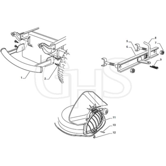 Cobra BT98HCB - Tractor Optional Extras Diagram