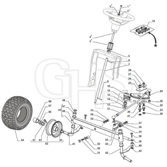 Cobra BT98HCB - Tractor Steering Diagram