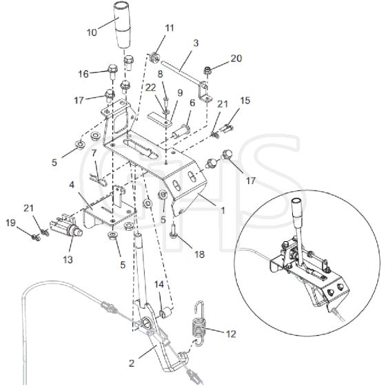 Countax C40 - From 25-03-2019 - 12 Hand Brake