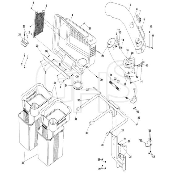 McCulloch CET 42 - 96071001001 - 2008-11 - Product Complete Parts Diagram