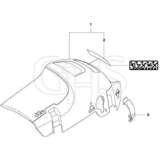McCulloch CS390 - 2011-07 - Cylinder Cover Parts Diagram