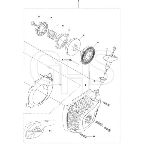 McCulloch CS390 - 2011-07 - Starter Parts Diagram