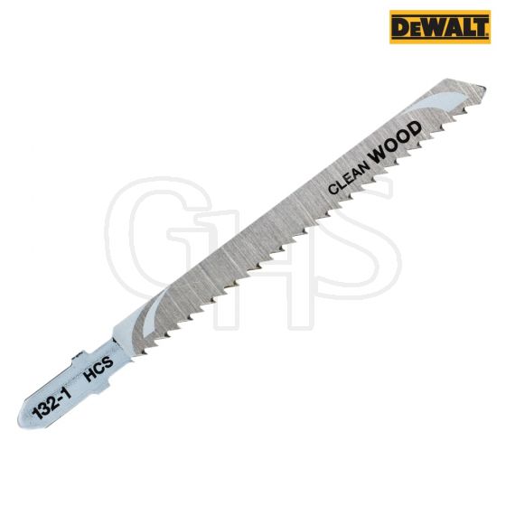 DeWalt Jigsaw Blades for Wood T Shank HCS T101BR Pack of 5- DT2053-QZ