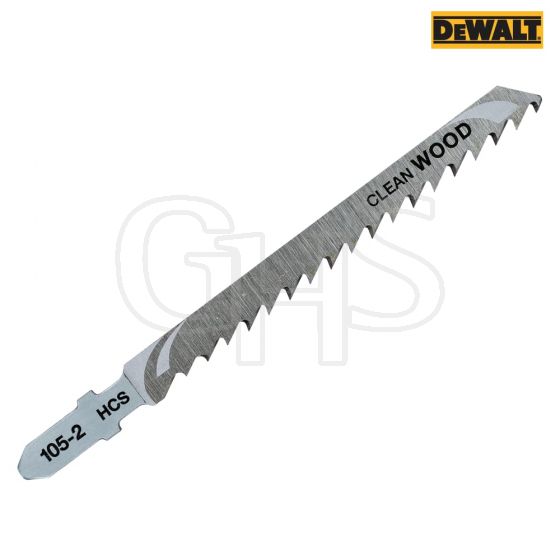 DeWalt Jigsaw Blades for Wood T Shank HCS T101D Pack of 5- DT2164-QZ