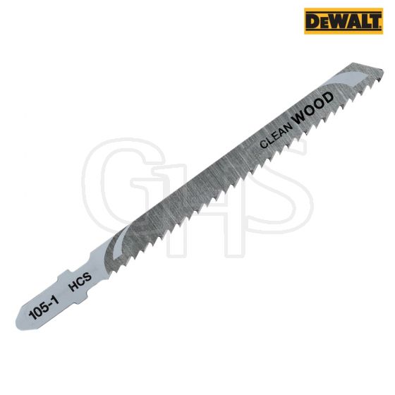 DeWalt Jigsaw Blades for Wood T Shank HCS T101B Pack of 5- DT2165-QZ