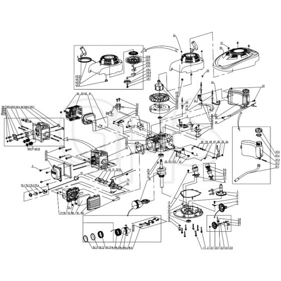 Cobra DG350 (AIRMOW VERSION) - Engine Main Diagram