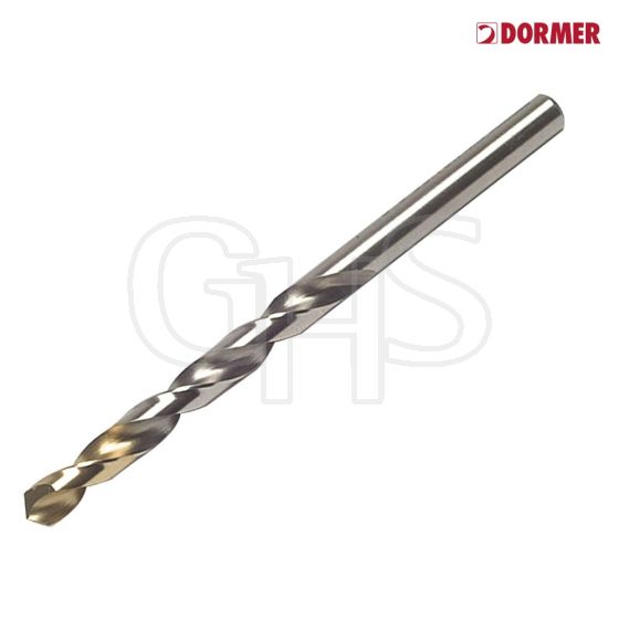Dormer A002 HSS-TiN Coated Jobber Drill 1/4in OL:101mm WL:63mm - A0021/4