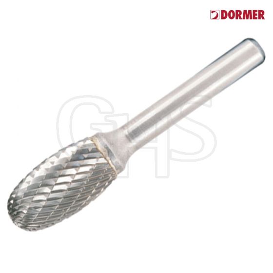 Dormer Solid Carbide Rotary Bright Burr Oval 8mm x 6mm - P8098.0X6.0