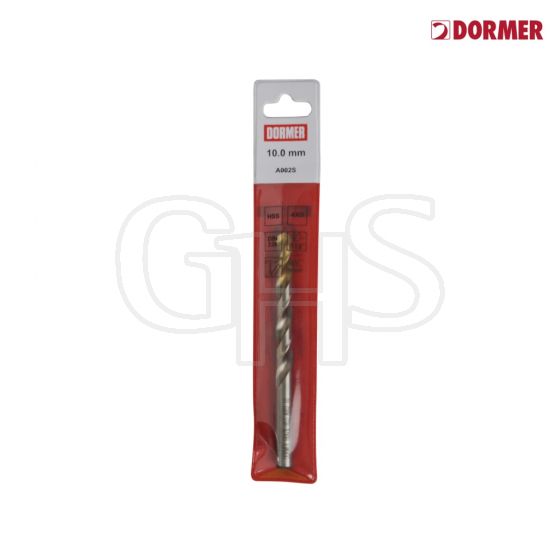 Dormer A002 HSS-TiN Coated Jobber Drill 8.00mm OL:117mm WL:75mm - A002S8.0