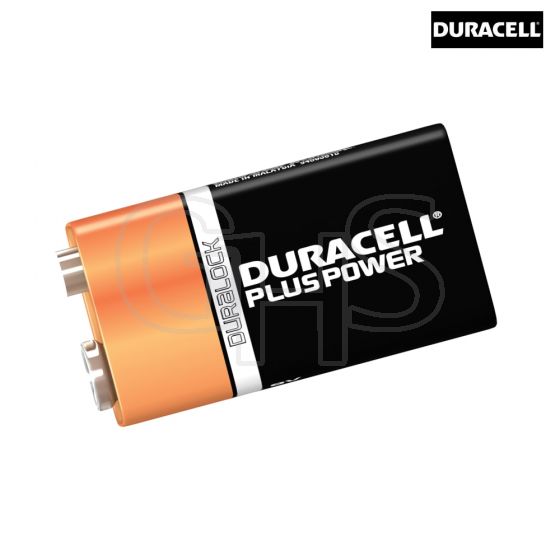 Duracell 9v Cell Plus Power Battery Pack of 2 MN1604/6LR6- S3568