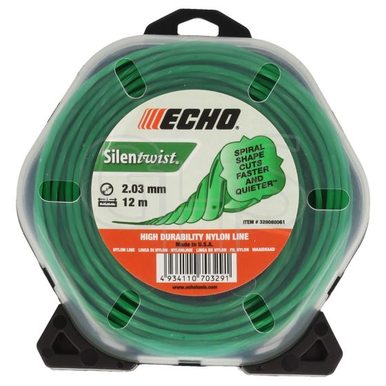 Genuine Echo Silent Twist 2.0mm x 12m Strimmer Line - 320080061 (Cordless Models)