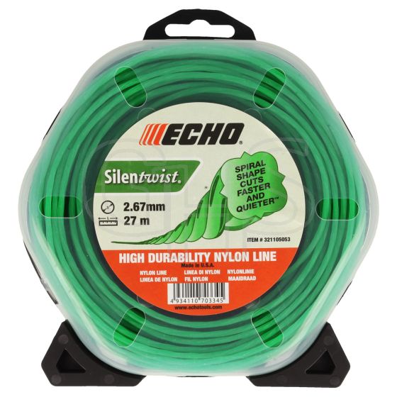 Genuine Echo Silent Twist 2.67mm x 27m Strimmer Line - 321105053 (Cordless Models)