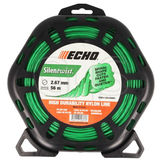 Genuine Echo Silent Twist 2.67mm x 56m Strimmer Line - 322105063 (Cordless Models)