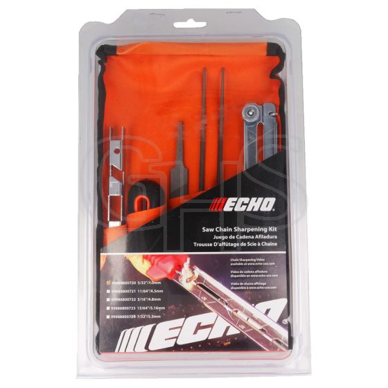 Genuine Echo 5/32" (4.0mm) Chainsaw Chain Sharpening Kit - 999-888-007-20