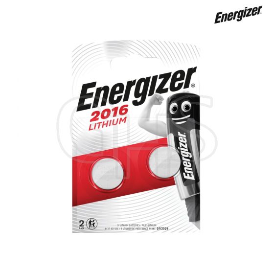 Energizer CR2016 Coin Lithium Battery Pack of 2 - S351