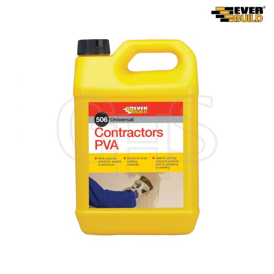 Everbuild Contractors PVA 5 litre - CONPVA5